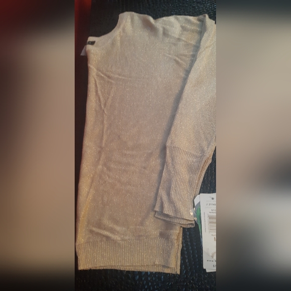 NWT Bianca Nygard Women's Gold Long Sleeve Knit Size Medium - Picture 2 of 5